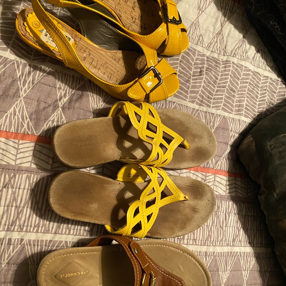 Size 8 women’s sandal 3 bundle St. John’s baybrand